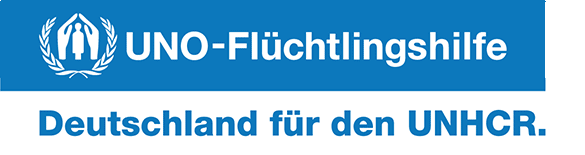 Logo UNHCR - UNO Flüchtlingshilfe Deutschland